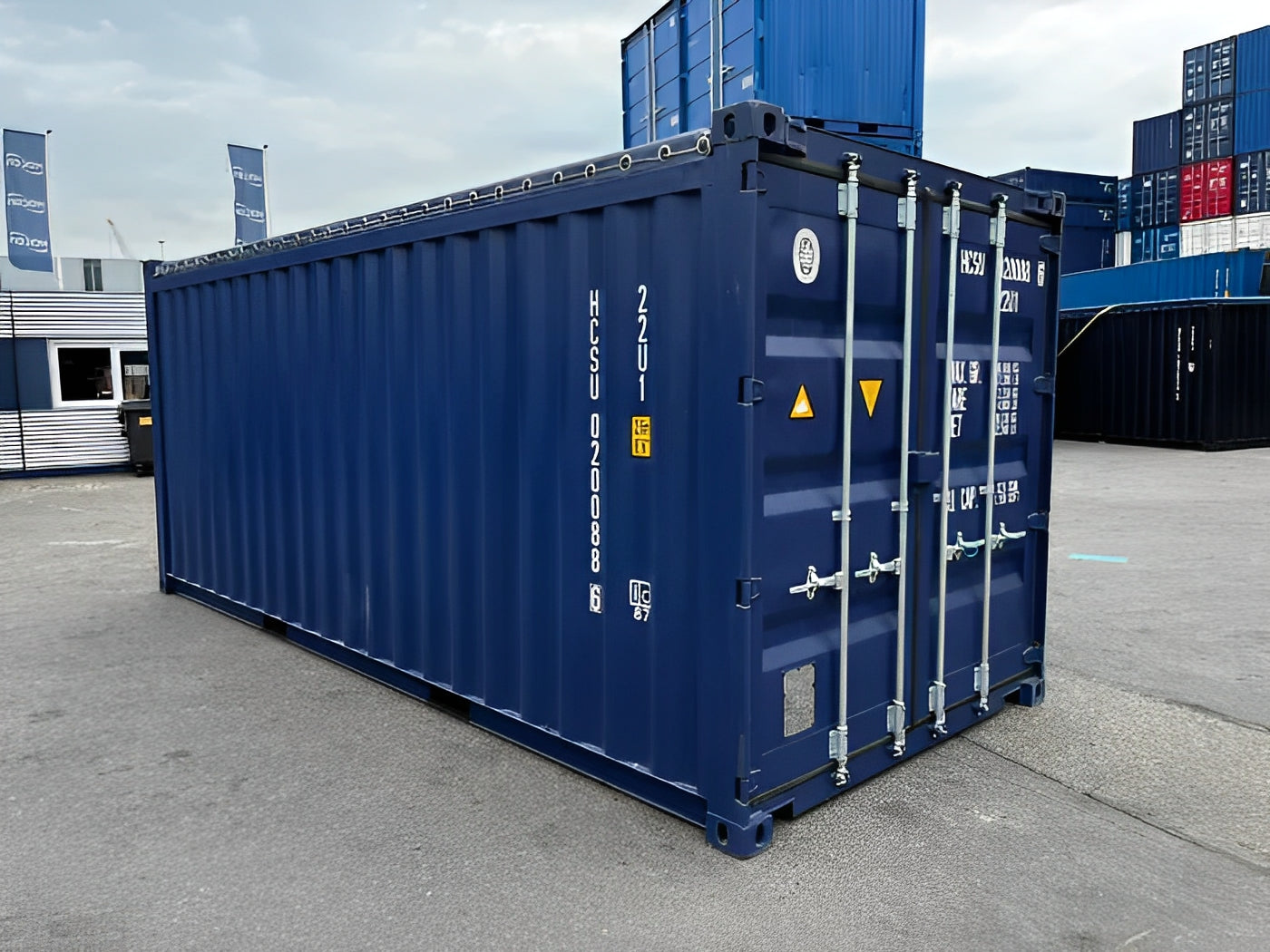 20Ft X 8Ft Used Shipping Container Open Top image 2