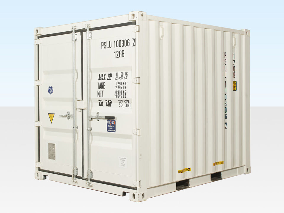10Ft X 8Ft Shipping Container (One Trip) – White
