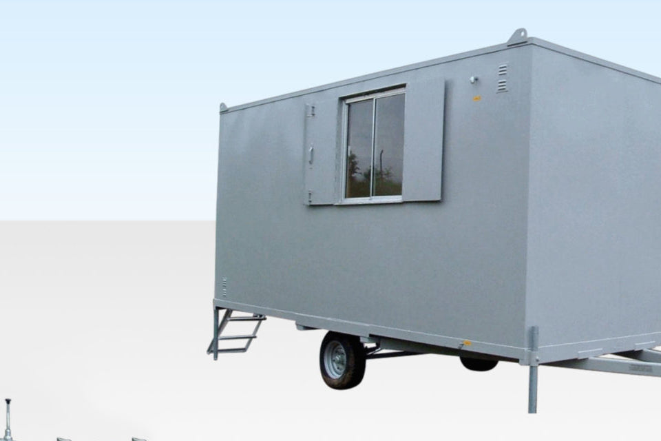 12Ft x 7Ft 6in Steel Mobile Anti-Vandal Office Cabin