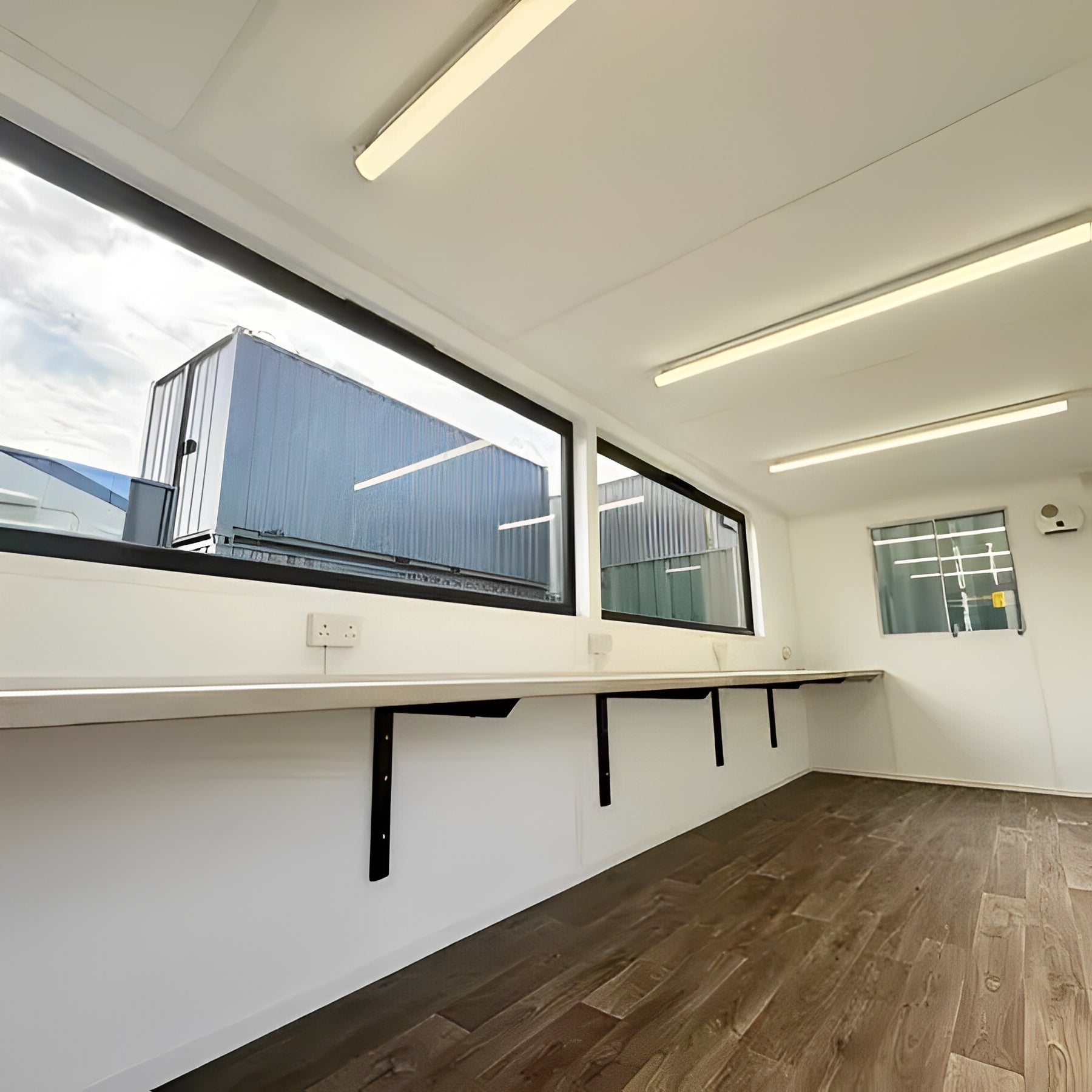 21ft x 8ft Custom Cabin Office / Canteen | Picture Windows | Portable Building image 10