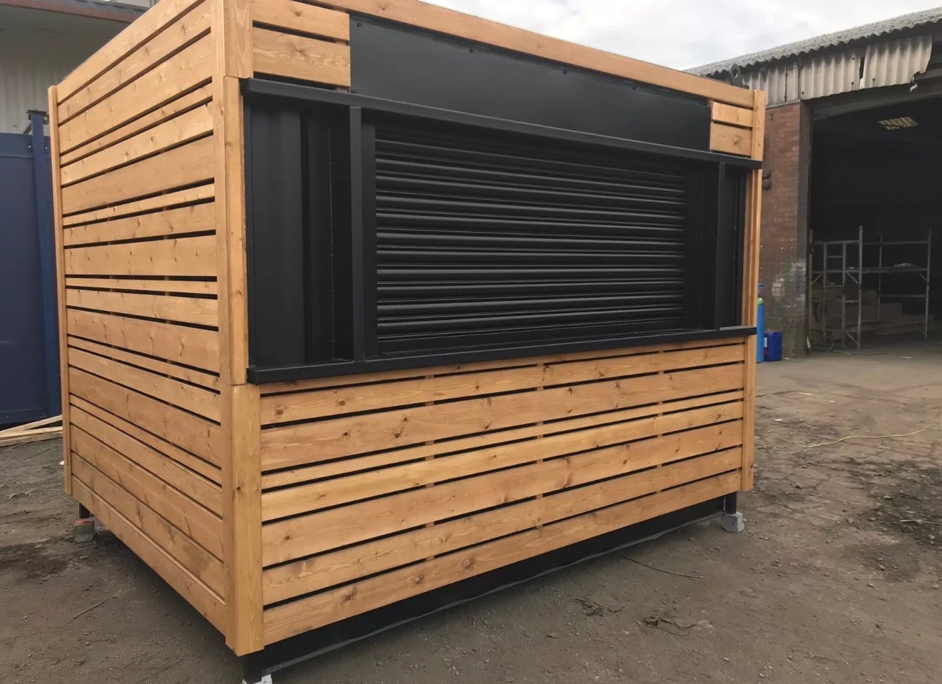 10ft Portable Container Office / Coffee Shop – Modern Prefab Workspace or Café Pod