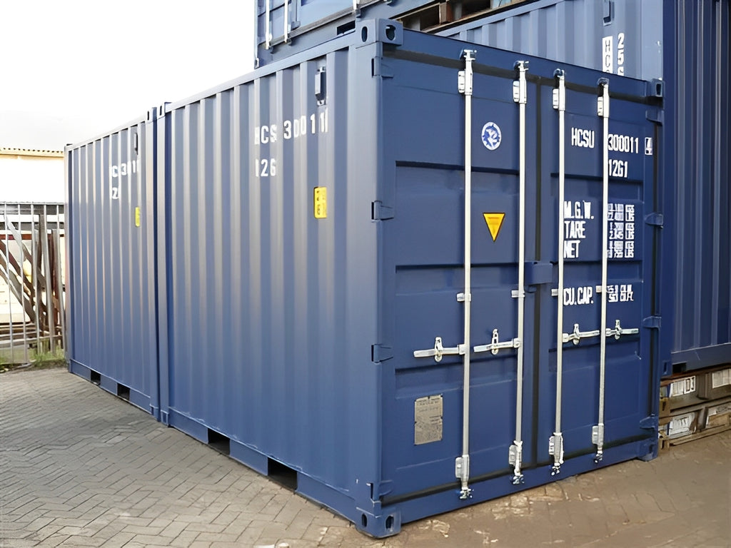 10Ft X 8Ft Shipping Container (One trip) – Blue image 2