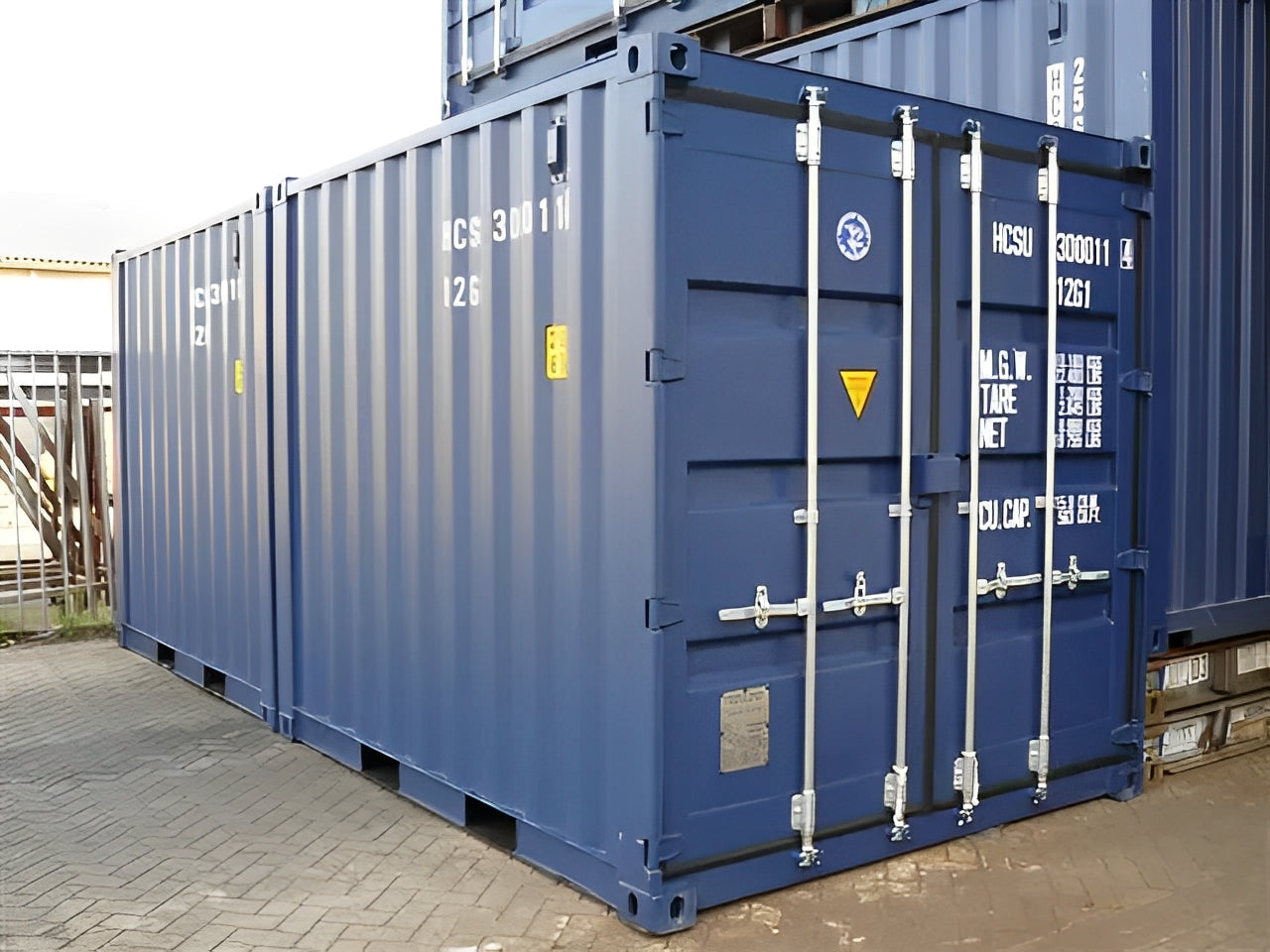 10Ft X 8Ft Shipping Container (One trip) – Blue image 2
