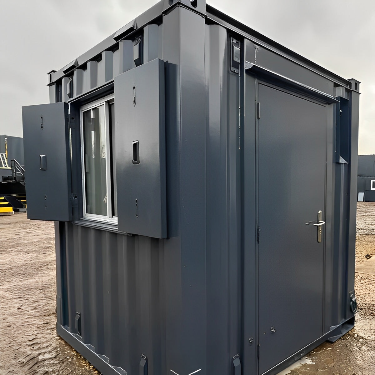 7Ft x 7Ft Shipping Container Office | Portable Building | Anti-Vandal Building image 5