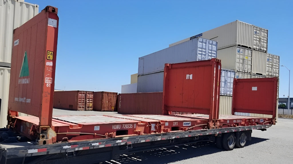 20Ft X 8Ft Used Flat Rack Shipping Containers image 5
