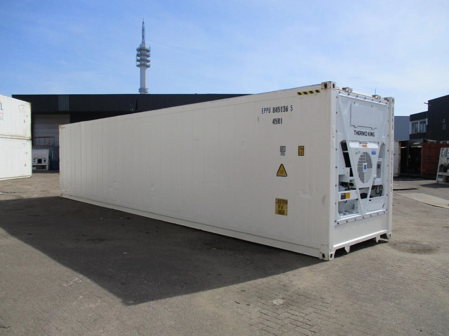 40ft High Cube Used Refrigerated Container with Brand New Thermo King Motor image 0