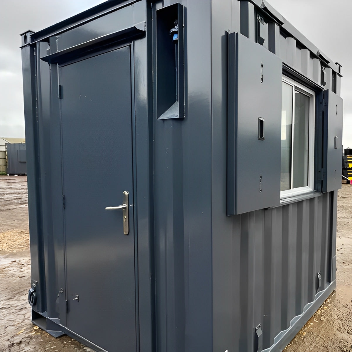 7Ft x 7Ft Shipping Container Office | Portable Building | Anti-Vandal Building image 2