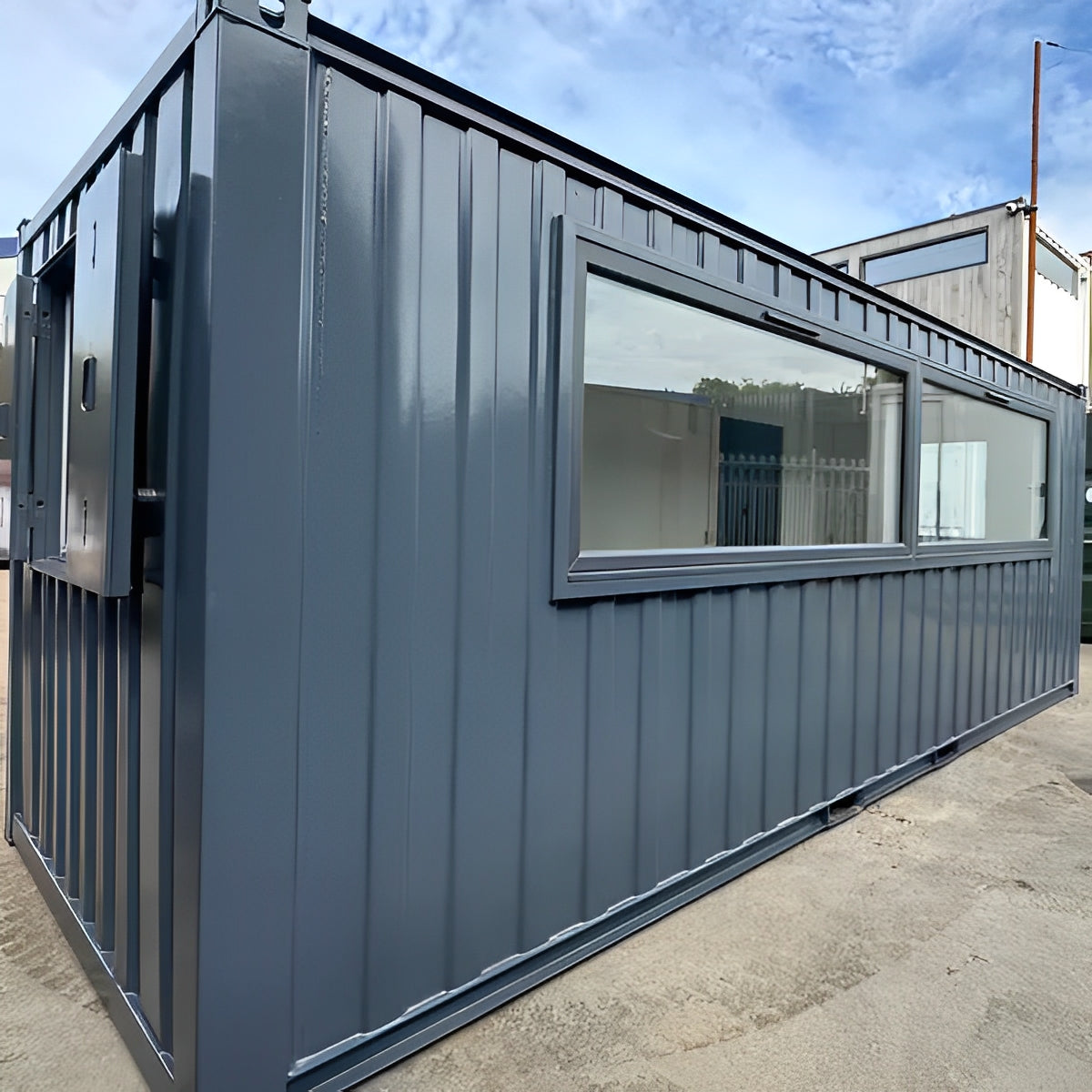 21ft x 8ft Custom Cabin Office / Canteen | Picture Windows | Portable Building image 5