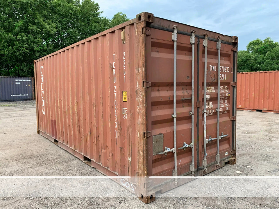 Tall –Used Shipping / Storage Container-Wind and Watertight – BRICK