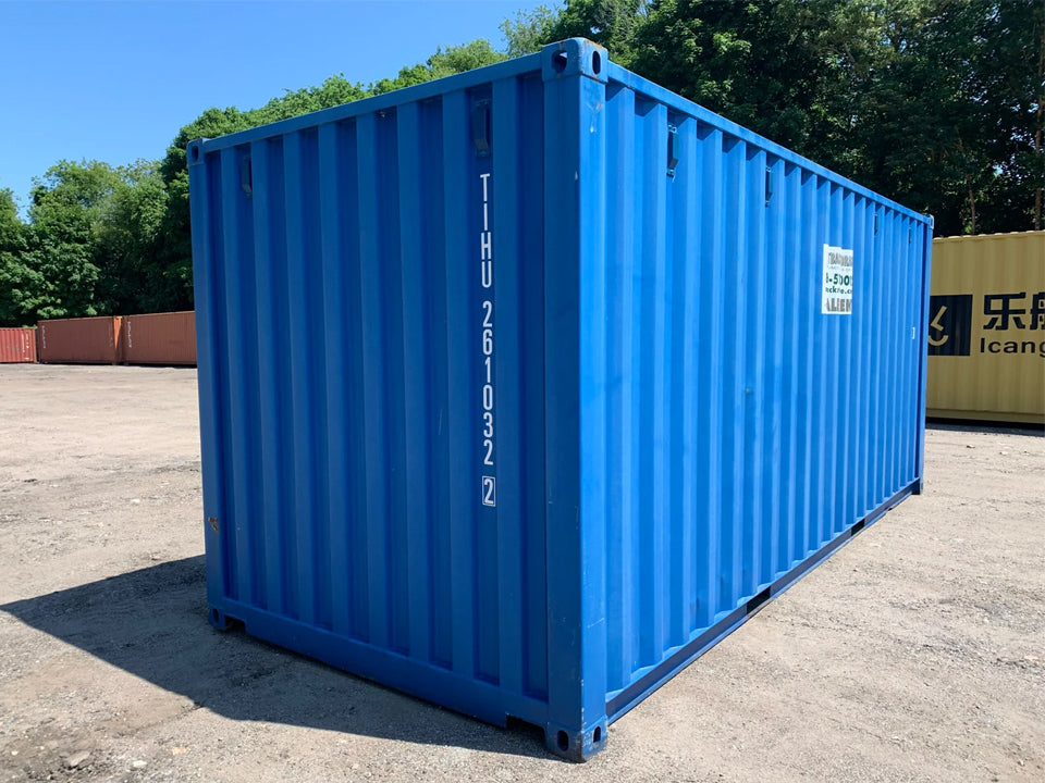 20′ x 8′ x 8.5′ Tall– New Shipping/Storage Container – Wind and Watertight – Blue