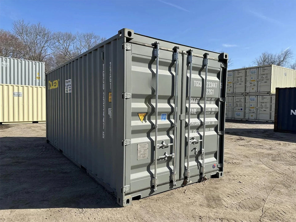 20′ x 8′ x 8.5′ Tall– New Shipping/Storage Container – Wind and Watertight – Gray