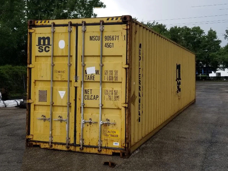 40 Ft Hc Used Shipping Containers High Cube Wind And Watertight, AS Is