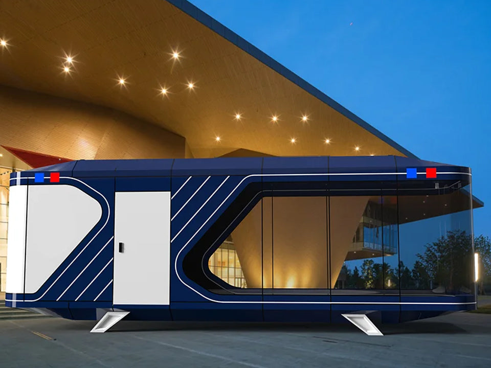 Mobile capsule House Furnished Cabin Homes Villa House 40ft Container Homes Capsule Office Pod