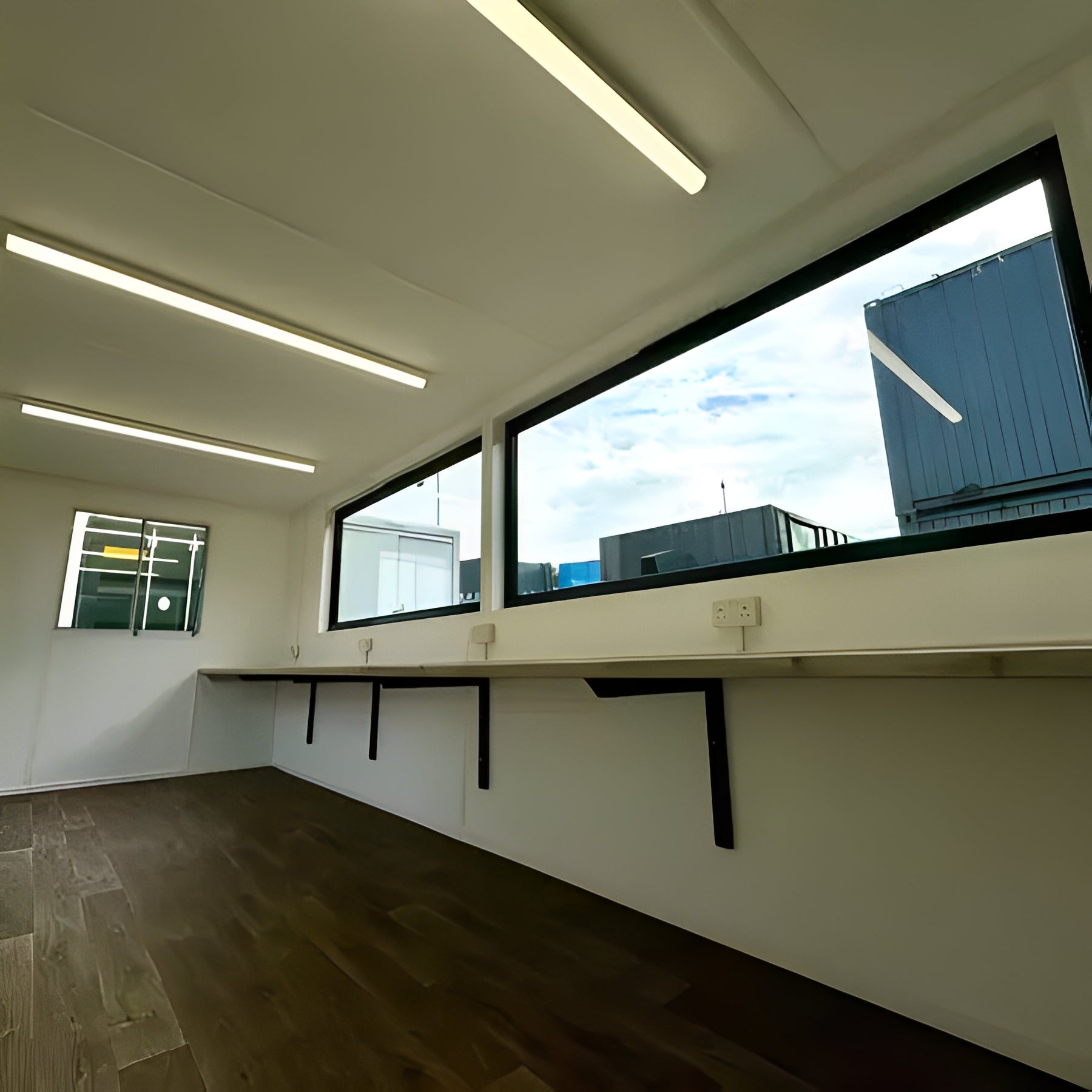 21ft x 8ft Custom Cabin Office / Canteen | Picture Windows | Portable Building image 9
