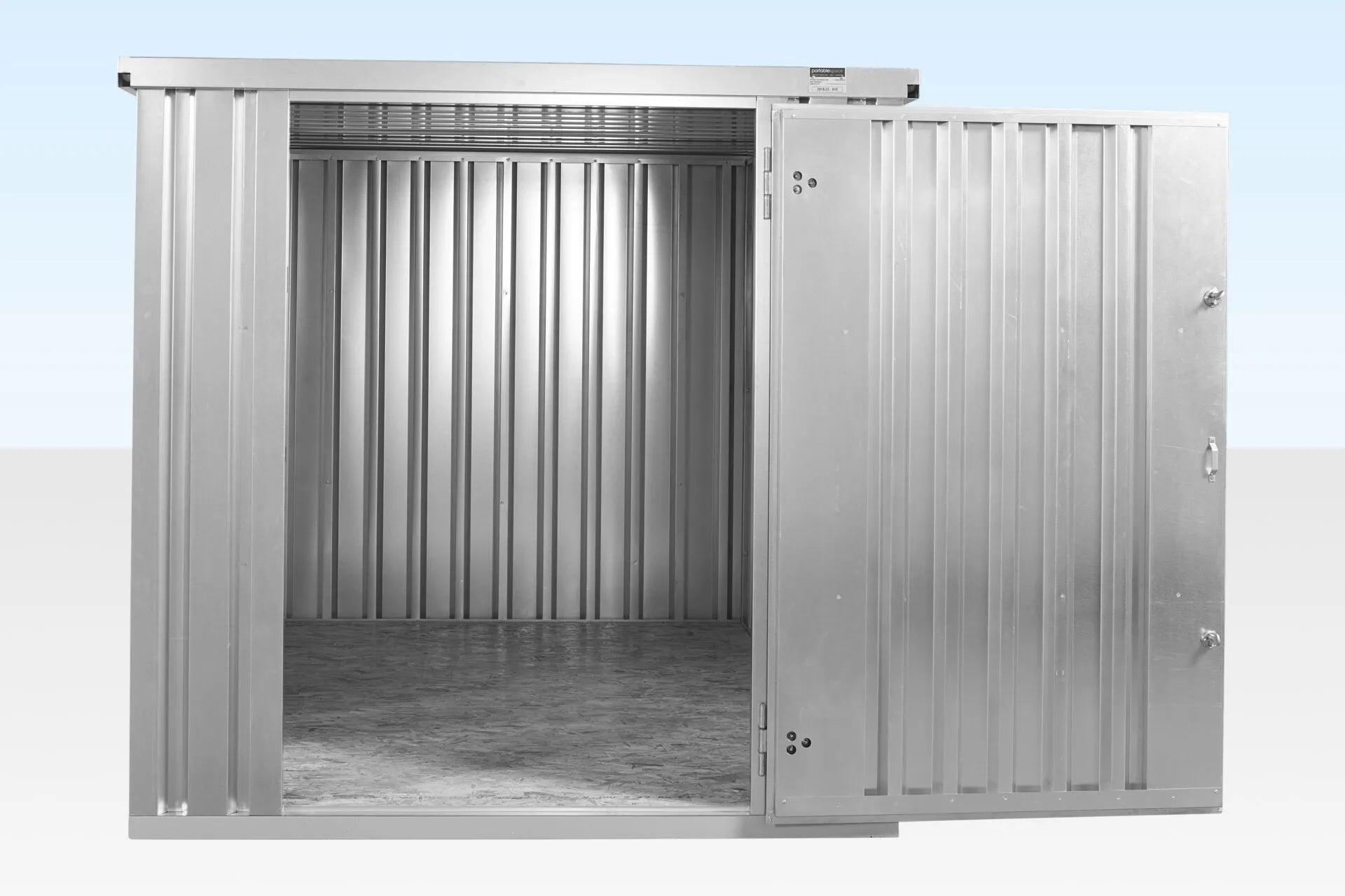 3M X 2.1M Flat Pack Storage Container – Galvanised image 1