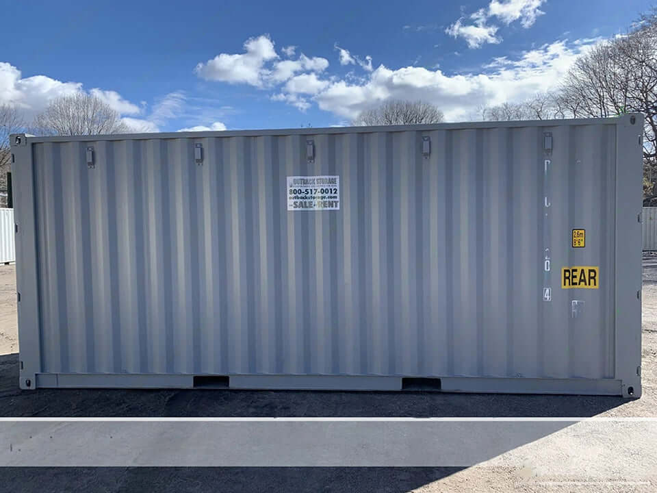 20′ x 8′ x 8.5′ Tall – New Double Door Shipping/Storage Container – Gray