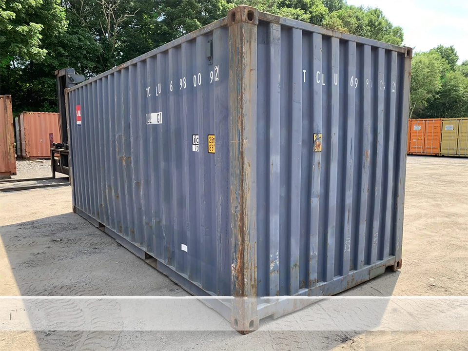 ′ Tall –Used Shipping / Storage Container-Wind and Watertight – Blue