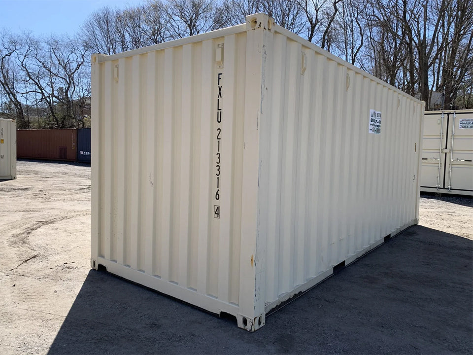 20′ x 8′ x 8.5′ Tall– New Shipping/Storage Container – Wind and Watertight – Beige