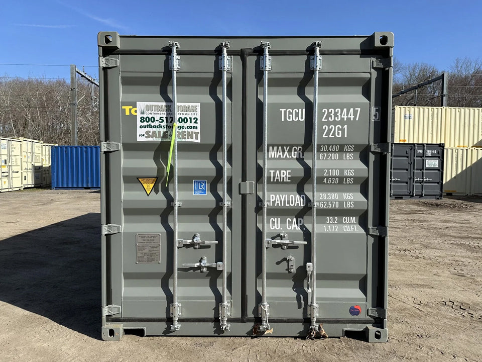 20′ x 8′ x 8.5′ Tall– New Shipping/Storage Container – Wind and Watertight – Gray