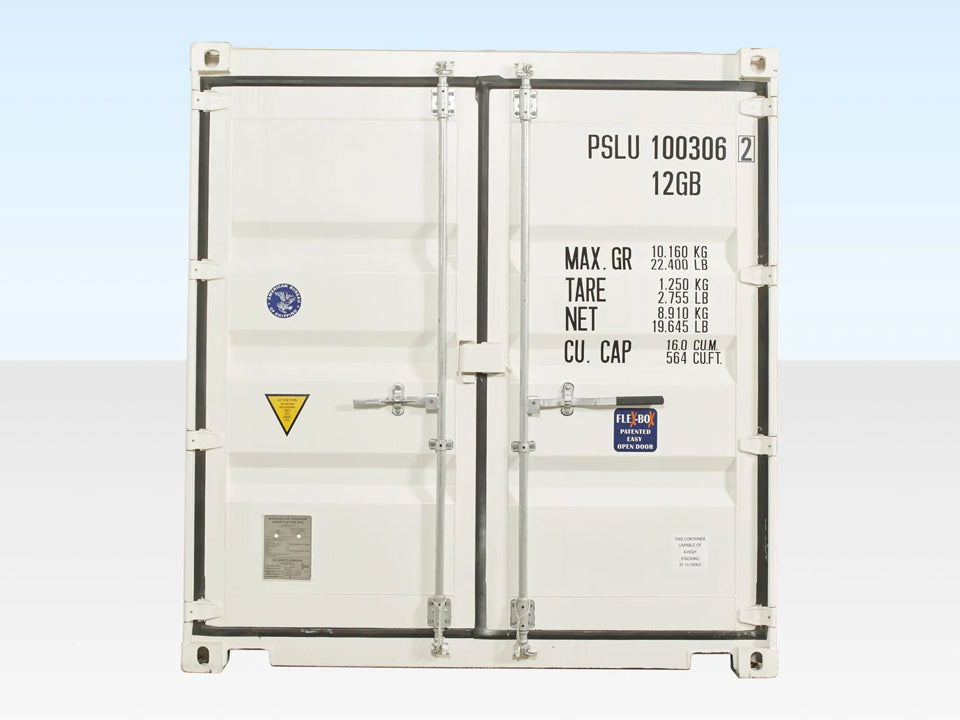 10Ft X 8Ft Shipping Container (One Trip) – White