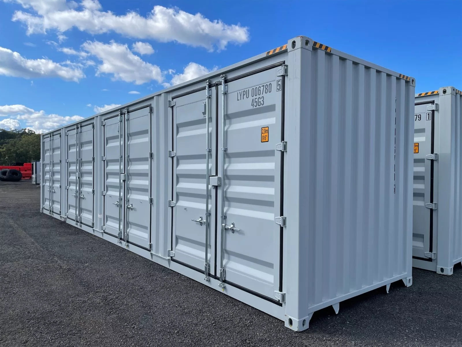 40FT High Cube Storage Shipping Container Conex w/4 Open Side Door 9.5′ Tall image 0