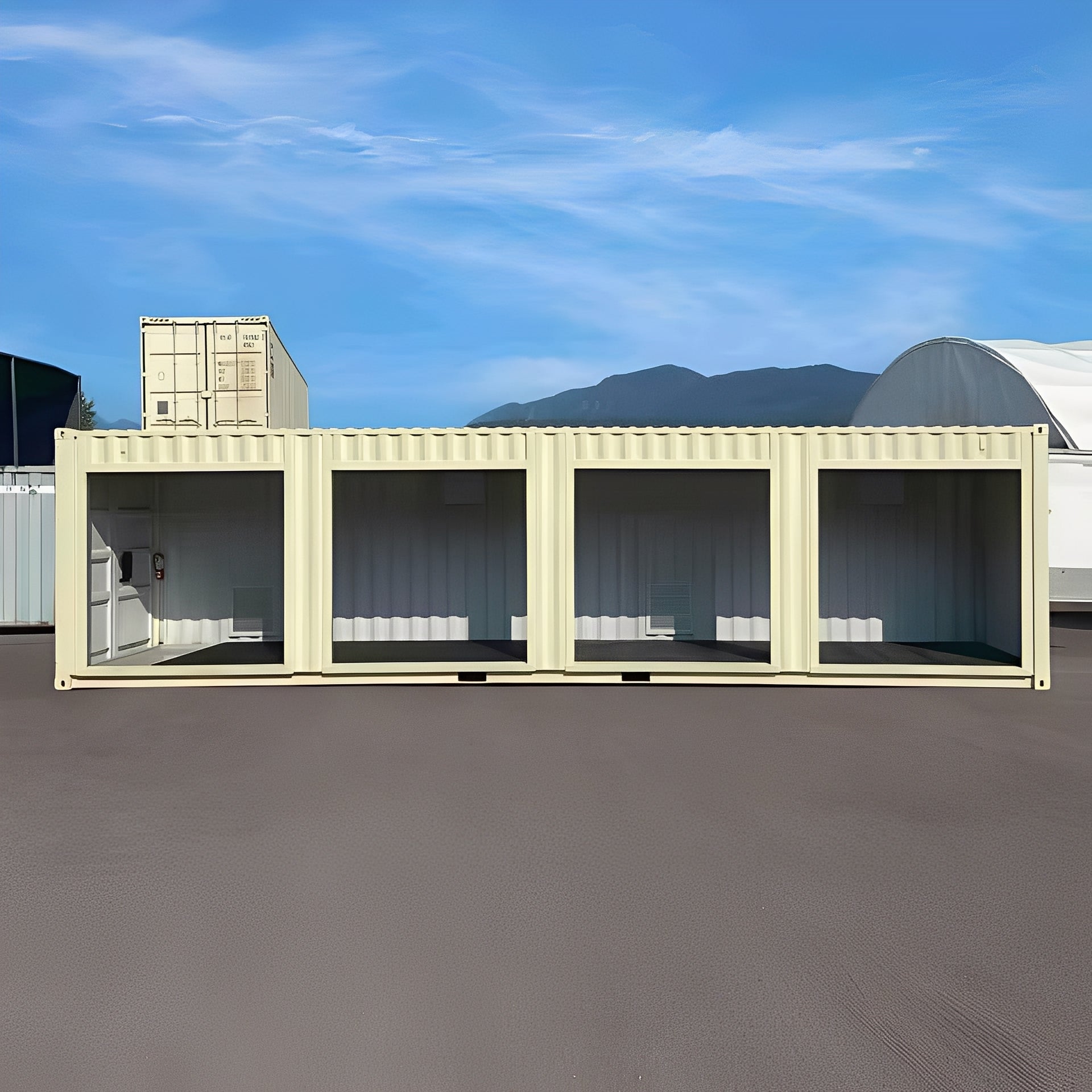 40ft High Cube Shipping Container With 4 Roll-Up Doors image 2