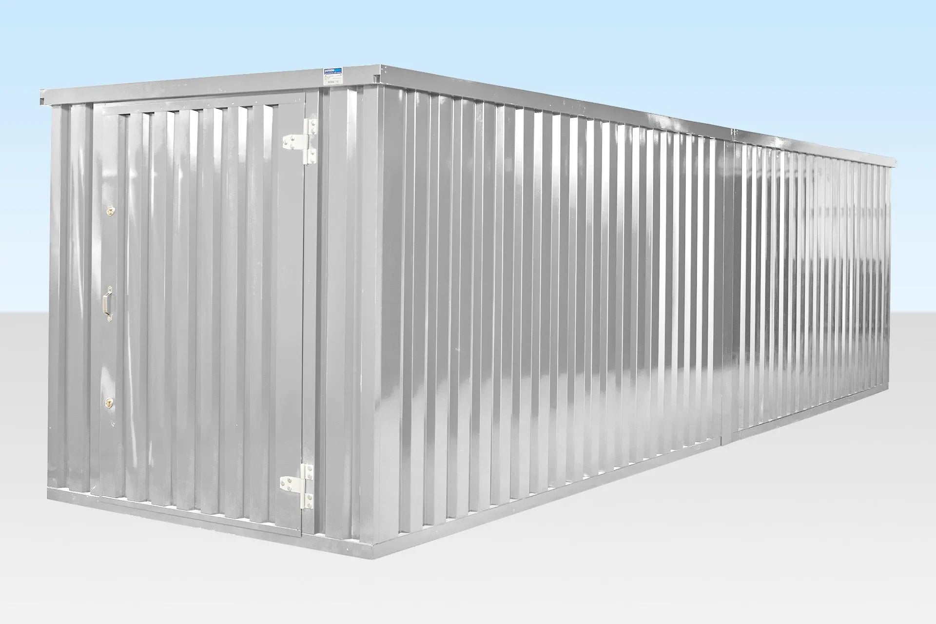 6M X 2.1M End Linked Flat Packed Container Bundle (Galvanised) image 2