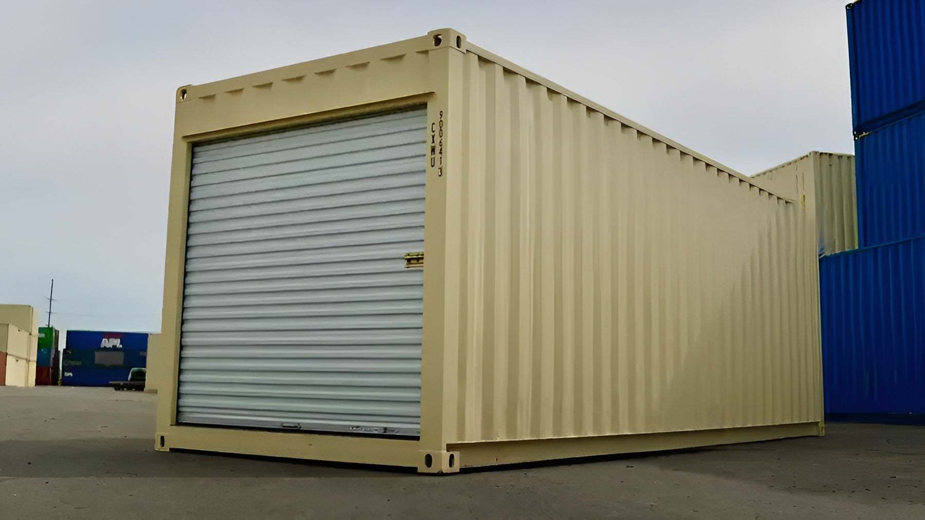 24ft Storage Container With Roll-Up Door image 0