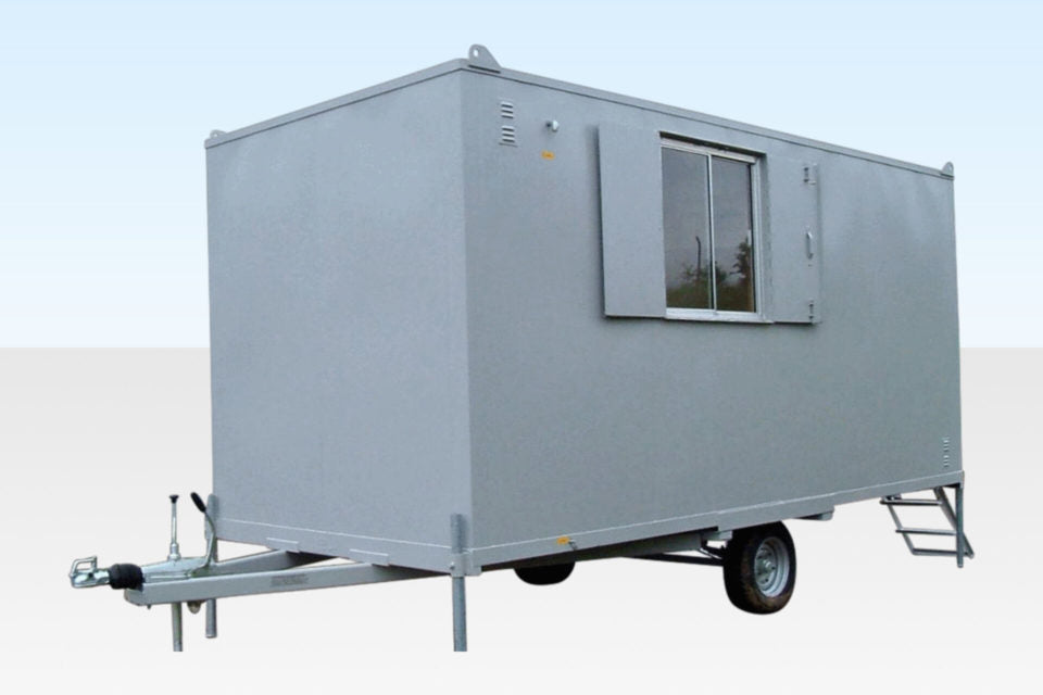 12Ft x 7Ft 6in Steel Mobile Anti-Vandal Office Cabin