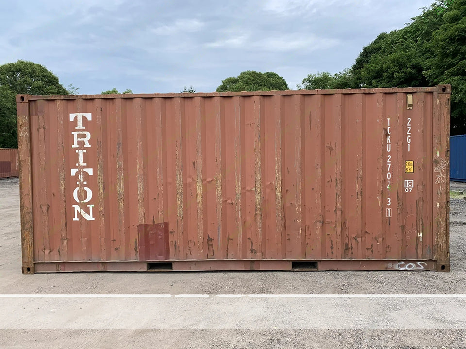 Tall –Used Shipping / Storage Container-Wind and Watertight – BRICK