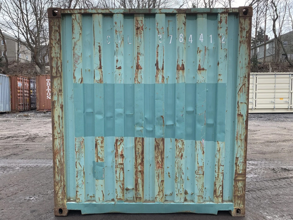 20′ x 8′ x 8.5′ Tall– AS IS Door Seals Show Light Used Shipping / Storage Container – Green