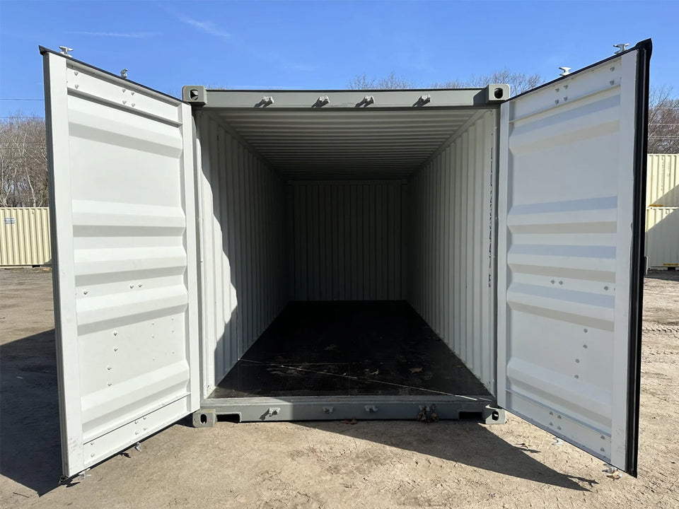 20′ x 8′ x 8.5′ Tall– New Shipping/Storage Container – Wind and Watertight – Gray