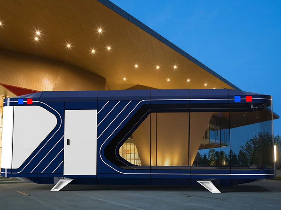 Mobile capsule House Furnished Cabin Homes Villa House 40ft Container Homes Capsule Office Pod