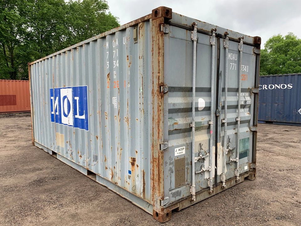 20′ x 8′ x 8.5′ Tall –Used Shipping / Storage Container-Wind and Watertight – Blue