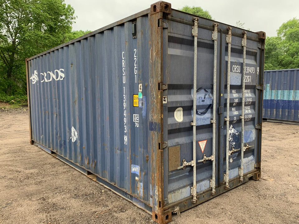 20′ x 8′ x 8.5′ Tall –Used Shipping / Storage Container-Wind and Watertight – Blue
