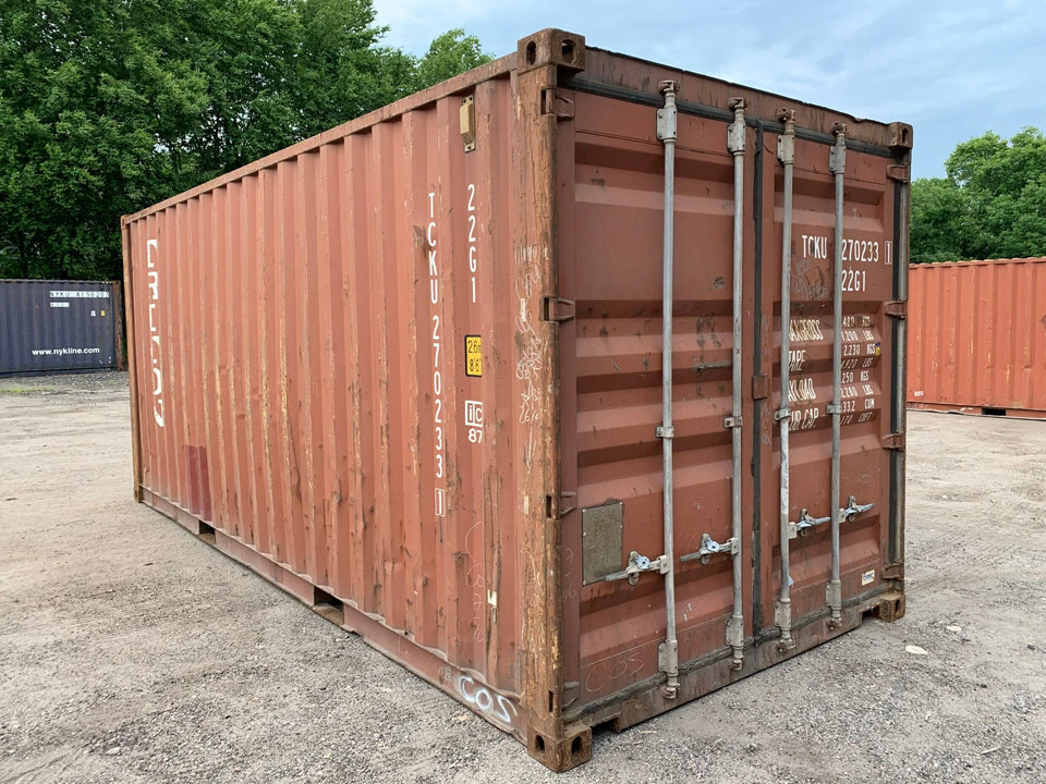 20′ x 8′ x 8.5′ Tall –Used Shipping / Storage Container-Wind and Watertight – BRICK