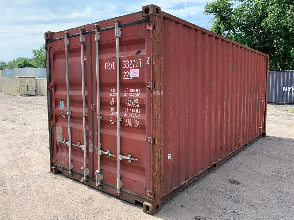 20′ x 8′ x 8.5′ Tall –Used Shipping / Storage Container-Wind and Watertight – Bricks