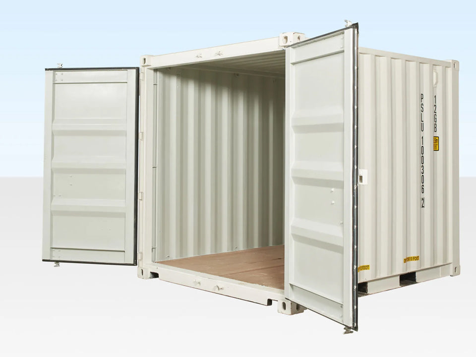 10Ft X 8Ft Shipping Container (One Trip) – White