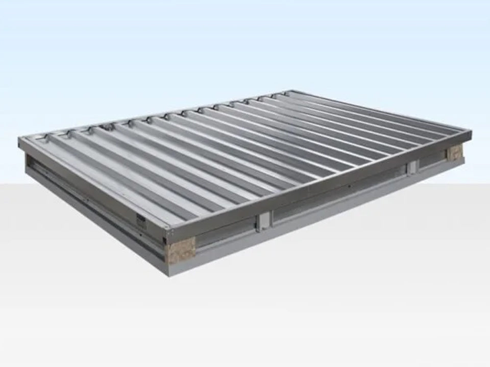 3M X 2.1M Flat Pack Storage Container – Galvanised