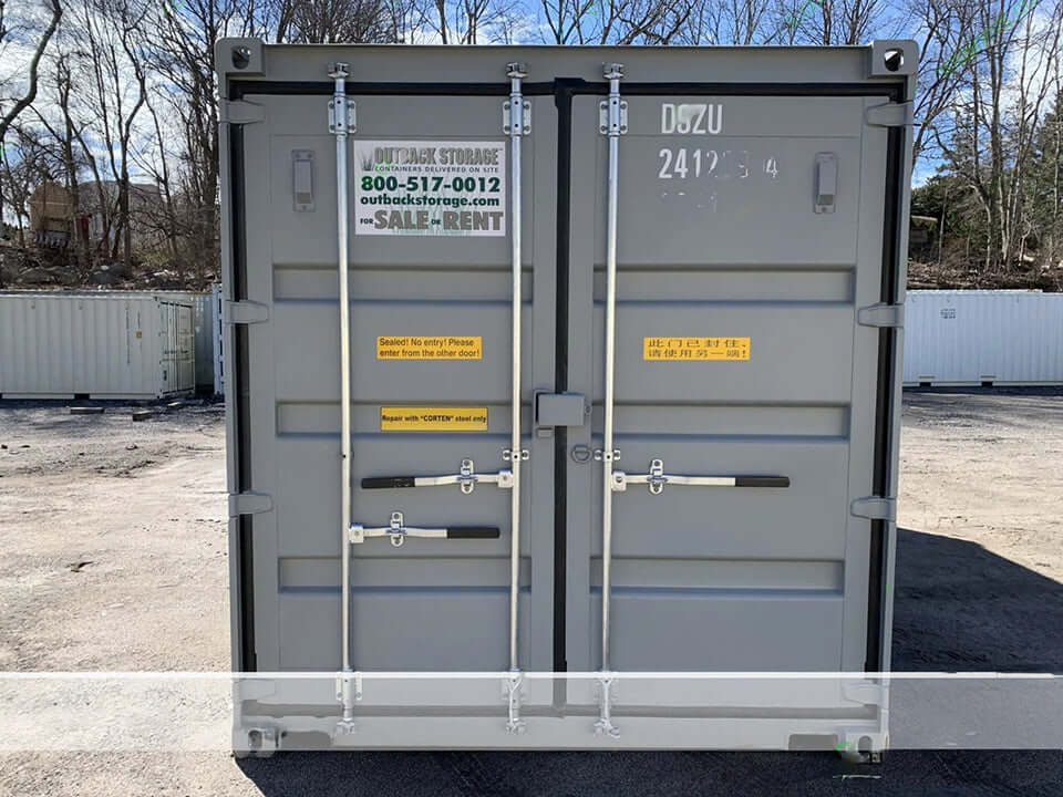 20′ x 8′ x 8.5′ Tall – New Double Door Shipping/Storage Container – Gray