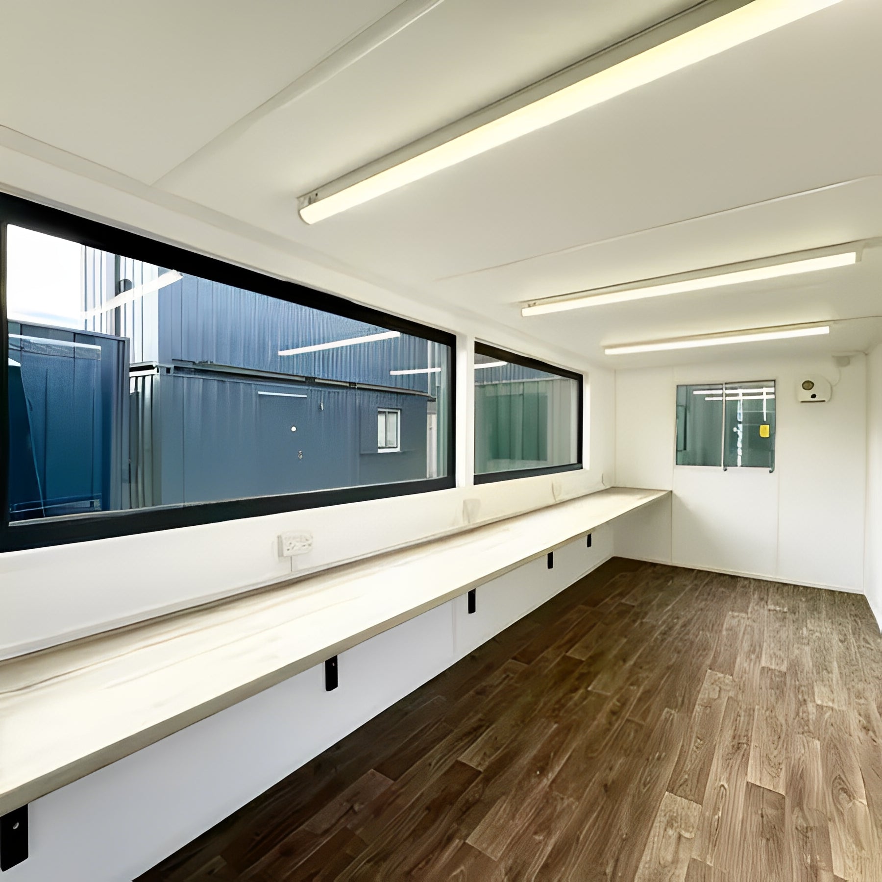 21ft x 8ft Custom Cabin Office / Canteen | Picture Windows | Portable Building image 12