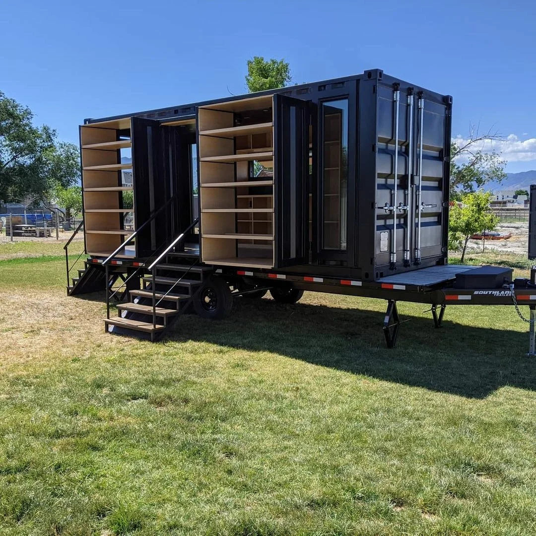 Custom 20ft Shipping Shopping Container on Wheels image 6