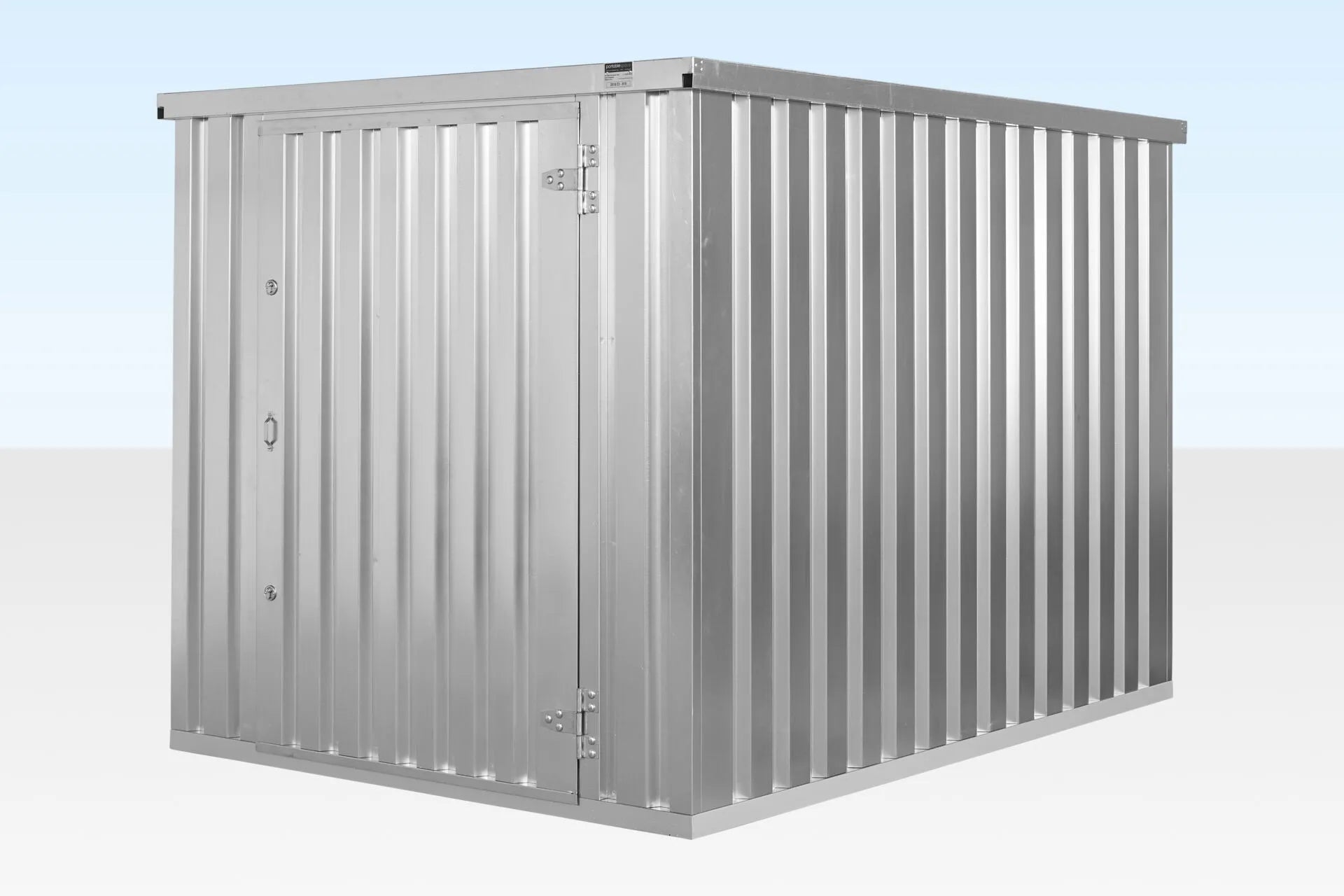 3M X 2.1M Flat Pack Storage Container – Galvanised image 2