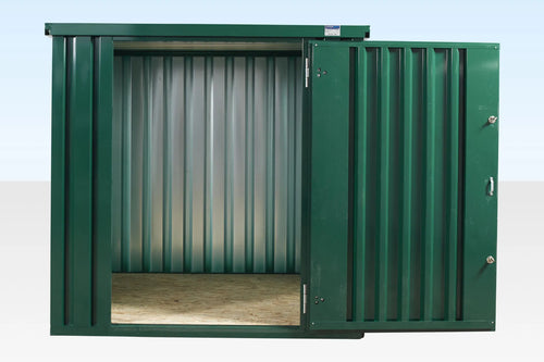 (Powder Coated) Flat Packed Metal Storage Container image 0