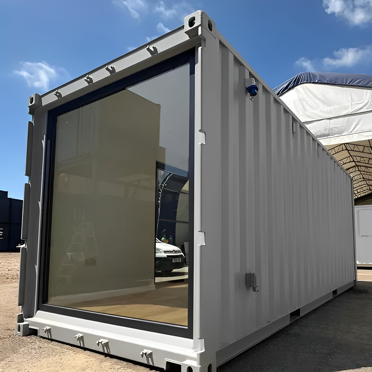 20ft x 8ft Custom Shipping Container Converted Office | Portable Building | Garden Office image 4