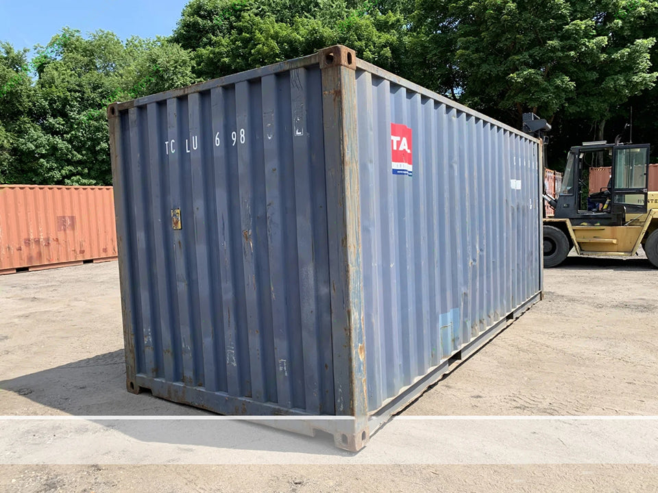 ′ Tall –Used Shipping / Storage Container-Wind and Watertight – Blue