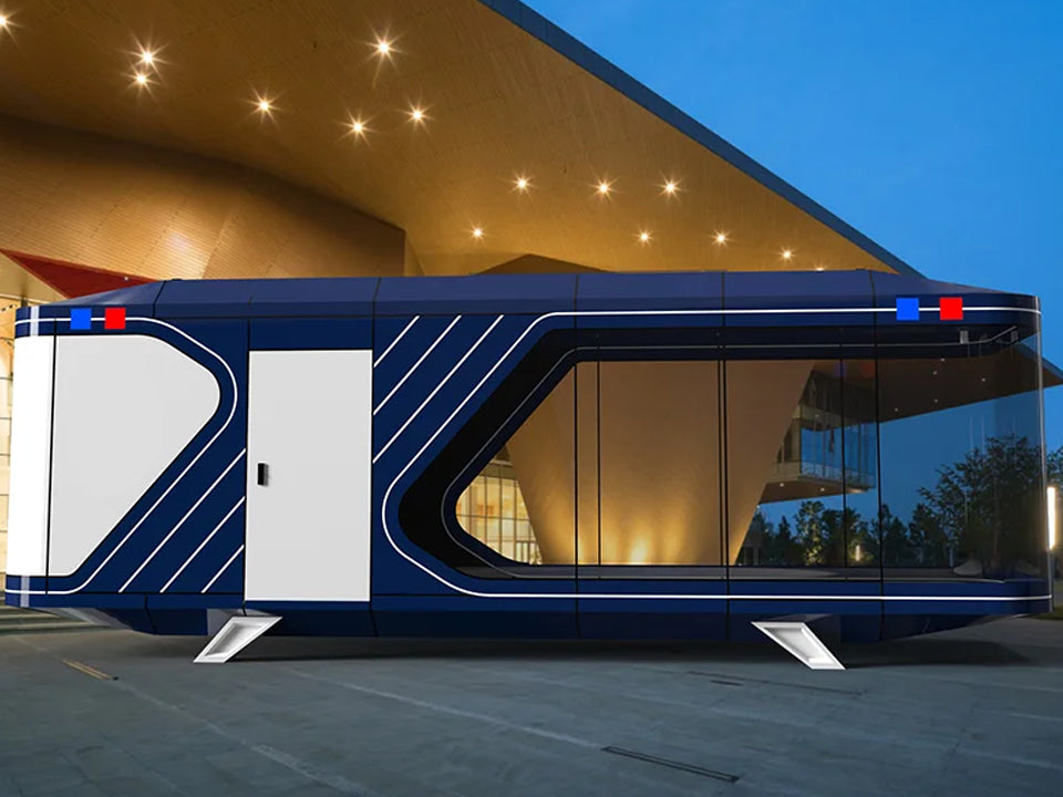 Mobile capsule House Furnished Cabin Homes Villa House 40ft Container Homes Capsule Office Pod