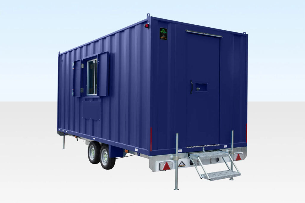 16Ft x 7Ft 6in Steel Mobile Anti-Vandal Office Cabin