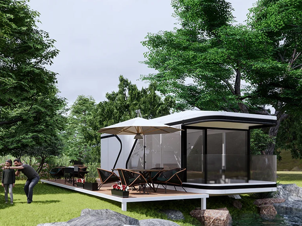 Mobile capsule House Furnished Cabin Homes Villa House 40ft Container Homes Capsule Office Pod