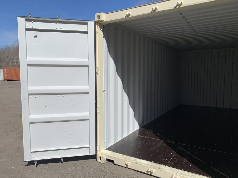 20′ x 8′ x 8.5′ Tall– New Shipping/Storage Container – Wind and Watertight – Beige